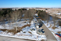 Arial View of Trailers and Towers